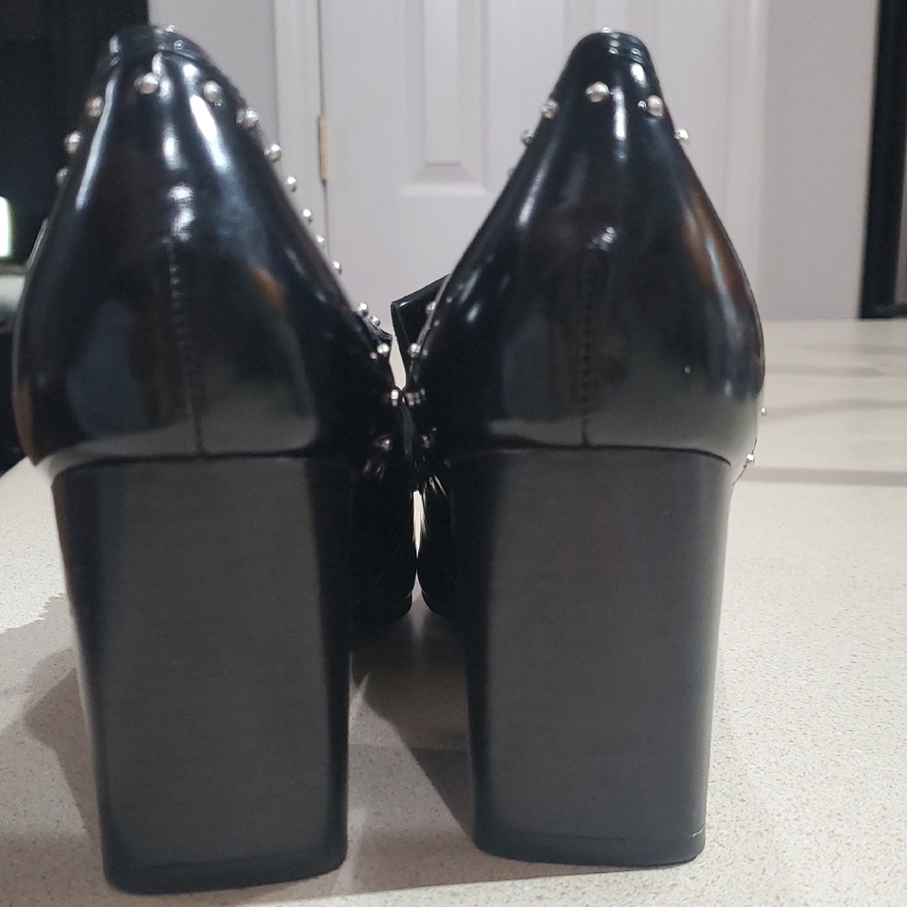 Marc Fisher Heeled Loafers with Studs & Tassels –‎ 7.5 - Picture 3 of 8